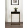 imageKate and Laurel Karlsen Modern Wood and Metal Narrow Side Table 16 x 8 x 24 Black and Antique Brass Minimal Slim End Table for Use as Bedroom Nightstand or Accent Entryway or Living Room DecorGoldBlack