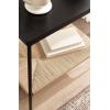 imageKate and Laurel Mandell Modern Rectangle Mango Wood and Woven Cord Side Table 22 x 14 x 22 Black and Natural Cord Rectangular End Table for Use as Bedroom Nightstand or Living Room Decor Accent