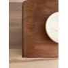 imageKate and Laurel Reddy Modern Arched Wood Side Table 16 x 12 x 24 Walnut Brown Transitional TwoTier End Table for Use as a Bedroom Nightstand or Small Record Player StandWalnut Brown