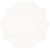 imageKate and Laurel Sanzo Modern Round Side Table 14 x 14 x 24 White Marble and Antique Brass Decorative Circle End Table with Scalloped Marble Tabletop for Indoor Plant Stand or Bedroom NightstandSilver