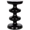 imageKate and Laurel Fondi Modern Metal Round Side Table 12 x 12 x 21 Green Dorm Living Room Stacked Bubble End Table for Use as Bedroom Nightstand or Outdoor Patio Decor OptionBlack
