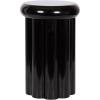 imageKate and Laurel Jace Modern Metal Round Side Table 12 x 12 x 18 Beige Transitional Dorm Living Room Scalloped End Table for Use as Bedroom Nightstand or Outdoor Patio Decor OptionBlack