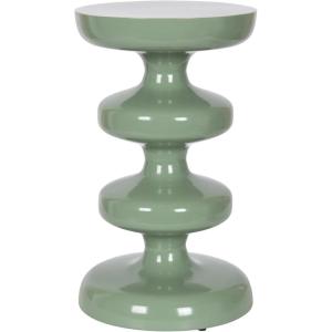 imageKate and Laurel Fondi Modern Metal Round Side Table 12 x 12 x 21 Green Dorm Living Room Stacked Bubble End Table for Use as Bedroom Nightstand or Outdoor Patio Decor OptionGreen