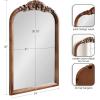 imageKate and Laurel Arendahl Traditional Wood Arch Wall MirrorWalnut Brown
