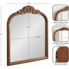 imageKate and Laurel Arendahl Traditional Wood Arch Wall MirrorWalnut Brown