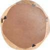 imageKate and Laurel Hera Modern Mango Wood Irregular Round Mirror 26 Inch Diameter Natural Wood Decorative Wavy Circle Bathroom Mirror with Solid Wood Design for Bathroom Vanity Decor or Entryway Decor