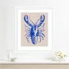 imageKate and Laurel Framed Wall Art Print Lobster by Nikita Jariwala 35 x 43 Oliver White Narrow Frame Coastal Animals Beach Art for Wall Decor27L x 23W