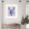 imageKate and Laurel Framed Wall Art Print Lobster by Nikita Jariwala 35 x 43 Oliver White Narrow Frame Coastal Animals Beach Art for Wall Decor27L x 23W