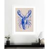 imageKate and Laurel Framed Wall Art Print Lobster by Nikita Jariwala 35 x 43 Oliver White Narrow Frame Coastal Animals Beach Art for Wall Decor43L x 35W