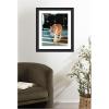imageKate and Laurel Framed Wall Art Print Tiger in the City at Night 2 by Michael Schauer 34 x 42 Florence Medium Brown Frame Industrial Urban Animals Cityscapes Art for Wall Decor27L x 23W