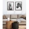 imageKate and Laurel Sylvie Benevolence and Indomitable Framed Canvas Wall Art Set by Alicia Abla 2 Piece 18x24 Walnut Brown Decorative Horse Art for Wall