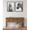 imageKate and Laurel Sylvie Benevolence and Indomitable Framed Canvas Wall Art Set by Alicia Abla 2 Piece 18x24 Walnut Brown Decorative Horse Art for Wall