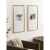 imageKate and Laurel Adlynn Rectangular Panel Picture Frame Set of 2 14 x 30 matted to 8 x 10 Vintage Gold Modern TwoPiece Photo Frame Set for Gallery Wall Decor in Living Room Wall Display