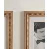 imageKate and Laurel Sorell Modern Beaded Coastal Picture Frame Set of 2 11 x 14 matted to 8 x 10 Natural Wood Boho TwoPiece Glass Photo Frame Set for Gallery Wall Design in Living Room Wall Decor