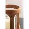 imageKate and Laurel Dahl Modern TwoPiece Candle Holder Set 7 x 12 and 7 x 9 Natural Wood Transitional Mango Wood Hurricane Candle Holders with Glass Cylinders for Living Room Decor