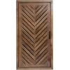 imageKate and Laurel Mezzeta Decorative Modern OneDoor Floating Bathroom Cabinet 15 x 7 x 28 White Decorative Over Toilet Storage Cabinet Made from Solid Mango Wood with Slatted Chevron DesignBrown