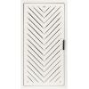 imageKate and Laurel Mezzeta Decorative Modern OneDoor Floating Bathroom Cabinet 15 x 7 x 28 White Decorative Over Toilet Storage Cabinet Made from Solid Mango Wood with Slatted Chevron DesignWhite