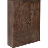 imageKate and Laurel Galliene Traditional Mango Wood TwoDoor Floating Bathroom Cabinet 22 x 7 x 28 Brown Over The Toilet Storage Cabinet for Use as Bathroom Storage or Entryway Decor and Display