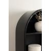imageKate and Laurel Arcott Modern Wooden Arched Wall Shelf 18 x 26 Black Transitional Mango Wood Arch Wall Shelves for OverTheToilet Storage or Entryway Storage Shelf