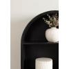 imageKate and Laurel Arcott Modern Wooden Arched Wall Shelf 18 x 26 Black Transitional Mango Wood Arch Wall Shelves for OverTheToilet Storage or Entryway Storage Shelf