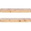 imageKate and Laurel Burlock Modern Burlwood Floating Shelves Set of 2 24 x 6 Burlwood Transitional Functional Kitchen or Bathroom Shelves for Above Toilet Storage and Display