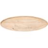 imageKate and Laurel Tomaz Modern Decorative Mango Wood Oval Footed Tray 23 x 7 Light Natural Transitional FoodSafe Wooden Coffee Table Tray with Elevated Design and Unique Oval ShapeNatural