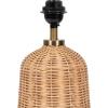 imageKate and Laurel Wylla Modern Rattan Bedside Table Lamp 8 x 8 x 18 Natural Rattan Decorative Woven Tabletop Desk Lamp with Linen Shade for Living Room DecorNatural