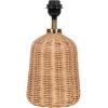 imageKate and Laurel Wylla Modern Rattan Bedside Table Lamp 8 x 8 x 18 Natural Rattan Decorative Woven Tabletop Desk Lamp with Linen Shade for Living Room DecorNatural