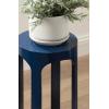 imageKate and Laurel Dahl Modern Wooden Round Drink Table 8 x 8 x 23 Navy Blue Transitional Circle Accent Pedestal Table for Living Room Plant Stand Indoors or Mini Bedroom NightstandNavy Blue
