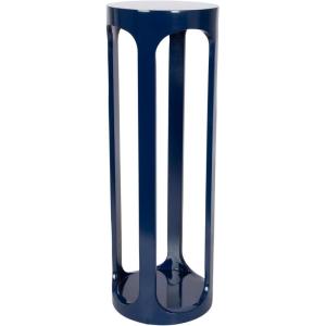 imageKate and Laurel Dahl Modern Wooden Round Drink Table 8 x 8 x 23 Navy Blue Transitional Circle Accent Pedestal Table for Living Room Plant Stand Indoors or Mini Bedroom NightstandNavy Blue