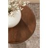 imageKate and Laurel Avenal Modern Round Mango Wood Drink Table 9 x 9 x 22 Walnut Brown MidCentury Mini Pedestal Table with TotemInspired Design for Indoor Plant Stand or Small Bedroom Nightstand