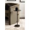 imageKate and Laurel Engles Traditional AdjustableHeight Pedestal Drink Table 10 x 10 x 30 Polished Nickel Vintage Round Living Room Pedestal Table for Indoor Plant Stand with Protective Tabletop LipPewter