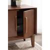 imageKate and Laurel McCutcheon Modern Mango Wood Side Table with Storage Cabinet 22 x 14 x 22 Walnut Brown Transitional Wooden End Table for Use as Bedroom Nightstand or Entryway Decor AccentWalnut Brown