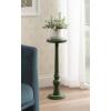 imageKate and Laurel Wegner Transitional Wooden Round Drink Table 8 x 8 x 23 Gloss Green Modern Durable Pedestal Table for Use as Indoor Plant Stand or Decorative Living Room Decor AccentGreen