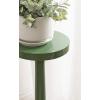 imageKate and Laurel Wegner Transitional Wooden Round Drink Table 8 x 8 x 23 Gloss Green Modern Durable Pedestal Table for Use as Indoor Plant Stand or Decorative Living Room Decor AccentGreen