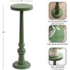 imageKate and Laurel Wegner Transitional Wooden Round Drink Table 8 x 8 x 23 Gloss Green Modern Durable Pedestal Table for Use as Indoor Plant Stand or Decorative Living Room Decor AccentGreen