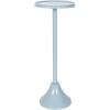 imageKate and Laurel Sanzo Modern Round Metal Pedestal Drink Table 9 x 9 x 23 Soft Green Decorative Martini Table with Trumpet Base for Use as Indoor Plant Stand or Living Room Mini TableBlue