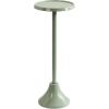 imageKate and Laurel Sanzo Modern Round Metal Pedestal Drink Table 9 x 9 x 23 Soft Green Decorative Martini Table with Trumpet Base for Use as Indoor Plant Stand or Living Room Mini TableGreen