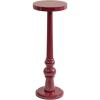 imageKate and Laurel Wegner Transitional Wooden Round Drink Table 8 x 8 x 23 Gloss Green Modern Durable Pedestal Table for Use as Indoor Plant Stand or Decorative Living Room Decor AccentRed
