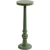 imageKate and Laurel Wegner Transitional Wooden Round Drink Table 8 x 8 x 23 Gloss Green Modern Durable Pedestal Table for Use as Indoor Plant Stand or Decorative Living Room Decor AccentGreen