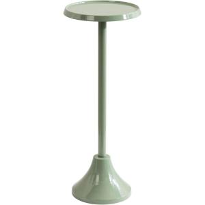 imageKate and Laurel Sanzo Modern Round Metal Pedestal Drink Table 9 x 9 x 23 Soft Green Decorative Martini Table with Trumpet Base for Use as Indoor Plant Stand or Living Room Mini TableGreen