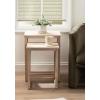 imageKate and Laurel Karni Modern Mango Wood Living Room Nesting Tables Set of 2 Whitewash Decorative Coastal Solid Wood End Tables for Use as Bedroom Nightstands or Entryway Decor Accents