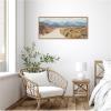 imageKate and Laurel Framed Canvas Wall Art Print Alabama Hills California by Laura Evans 40 x 18 Sylvie Beaded Rustic Natural Frame Rustic Farmhouse Landscape Art for Wall Decor