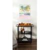 imageKate and Laurel Framed Canvas Wall Art Print Beach Palm Tress Oil Painting by Honey Island Studio 18 x 24 Sylvie White Frame Coastal Beach Art for Wall Decor