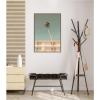 imageKate and Laurel Framed Canvas Wall Art Print PS I Love You by Alicia Bock 23 x 33 Sylvie Dark Gold Frame Modern Contemporary Architecture Art for Wall Decor