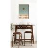 imageKate and Laurel Framed Canvas Wall Art Print PS I Love You by Alicia Bock 23 x 33 Sylvie Dark Gold Frame Modern Contemporary Architecture Art for Wall Decor