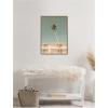 imageKate and Laurel Framed Canvas Wall Art Print PS I Love You by Alicia Bock 23 x 33 Sylvie Dark Gold Frame Modern Contemporary Architecture Art for Wall Decor
