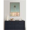 imageKate and Laurel Framed Canvas Wall Art Print PS I Love You by Alicia Bock 23 x 33 Sylvie Dark Gold Frame Modern Contemporary Architecture Art for Wall Decor