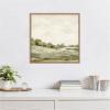 imageKate and Laurel Framed Canvas Wall Art Print Petit View No 7 by Mackenzie Nelson 22 x 22 Sylvie Beaded Rustic Natural Frame Rustic Farmhouse Landscape Art for Wall Decor