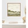 imageKate and Laurel Framed Canvas Wall Art Print Petit View No 7 by Mackenzie Nelson 22 x 22 Sylvie Beaded Rustic Natural Frame Rustic Farmhouse Landscape Art for Wall Decor
